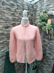 Cute Baby pink peachy fine knit cardigan