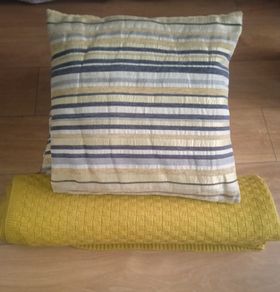 Cushions and throw