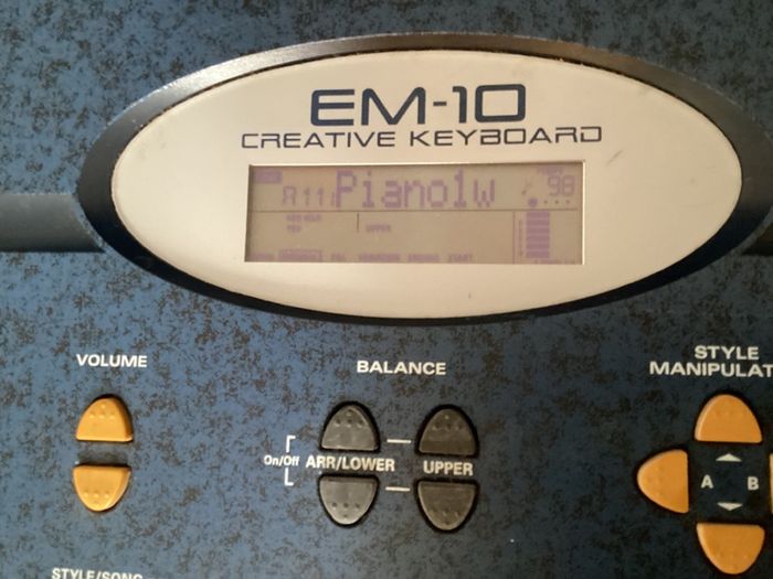 EM-10 Creative Keyboard with music stand and keyboard stand in excellent working condition for quick sale