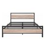 5ft King Size Bed Frame With Wood Headboard Image 7