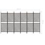 Fence Panel Poly Rattan 3.6x2 m Brown Image 7