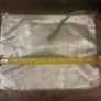 Accessorize Silver / gold  metallic leather clutch Image 3