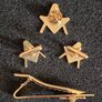 Masonic set, tie pin, lapel badge and cufflinks. Image 3
