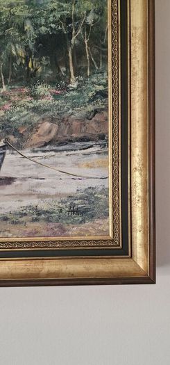 Original 20thC Oil Painting on Canvas Alan King (b. 1946 - 2014) Akin of Malvern 1984's.