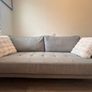 Grey Fabric 3 Seater Sofa Image 2