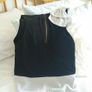 River Island Black Top with Bow - Size 8 Image 3