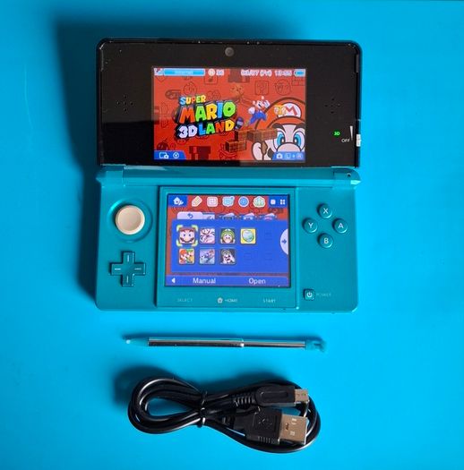 3DS Aqua Blue (Modded)