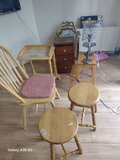 wooden furniture free to take must take all. MUST COLLECT SANTRY AREA