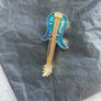 Enamel Guitar Brooch Image 5