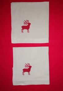 Pentik Napkins Hand Embroidered Cotton