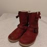 Clarks Kids Red leather Boots Image 3