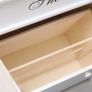 Shoe Cabinet White 50x28x58 cm Paulownia Wood Image 3