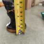 Lucky ceramic black cat with gold gilding | vintage Irish pottery, of unknown maker Image 6