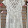 dress 100% cotton crochet cover up tunic Image 4
