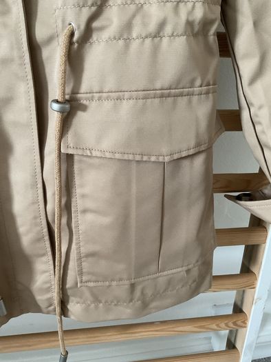 jacket Bnwt tan detachable hooded spring jacket Escandelle medium