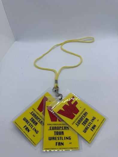 wwe WWF European Tour cards Tatanka ,Bret Hart & The Undertaker