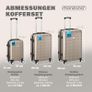 Set 3-Piece Trolley Suitcase Hard Shell M L XL Image 2