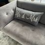 Grey Velvet Couch Image 4