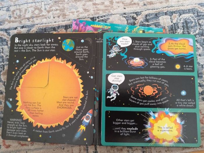 Usborne Look Inside Space Lift the flap book