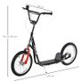 Kick Scooters for Kids with Adjustable Height, Anti-Slip Deck, Dual Brakes, Rubber Tyres, for Boys and Girls Aged 5+ Years Old Black Image 2