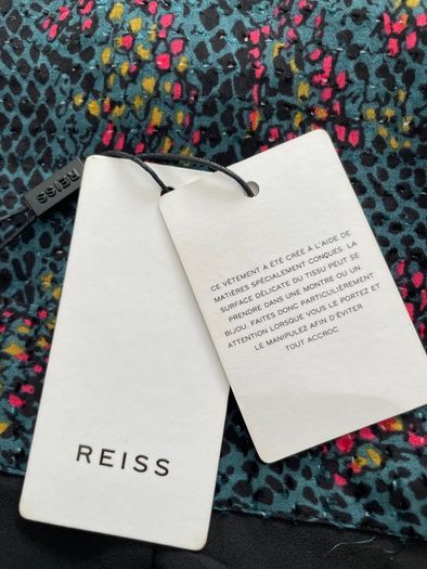 Reiss Skyla Wrap Skirt - Reptile Print - Multi - Size 12 - New with Tags