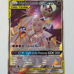 Pokemon Lunala and Solgaleo GX card