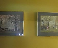 Pair of Helen Bradley Framed Prints - Vintage Edwardian Scenes - 47cm x 38cm