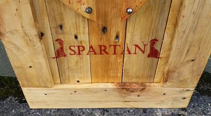 Rustic Spartan Wood Art Helmet