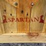 Rustic Spartan Wood Art Helmet Image 7
