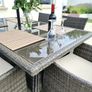 Rattan Fuji table, 8 chairs & coffee table Image 3