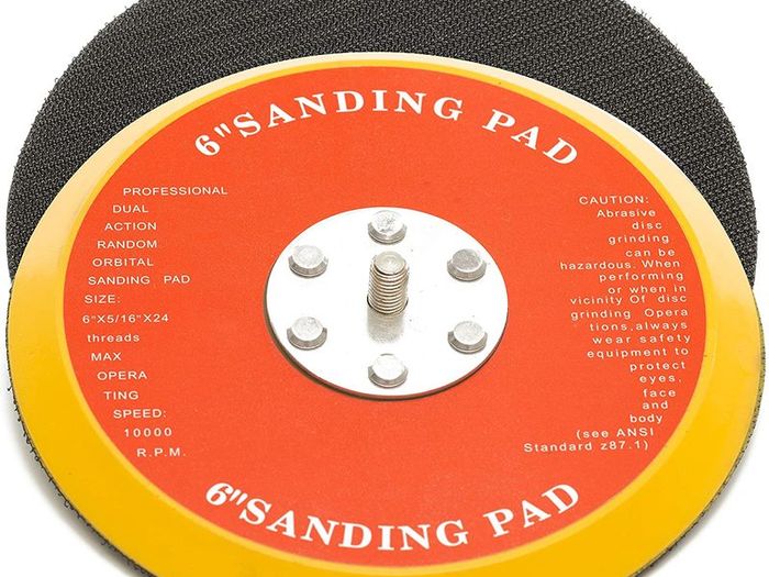 12716 Dual Action Sanding Pad, DA Hook and Loop Sander Backer | 5/16"-24 | 150 mm