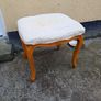 Vintage French Style Wooden Stool Image 5