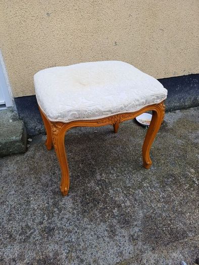 Vintage French Style Wooden Stool