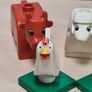 Vintage Lego Duplo Farm Animals Horse Sheep Cow Chickens Image 4