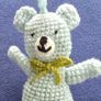 Handmade Crochet Teddy Bear Keychain Keyring Charm Image 2