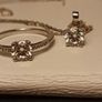 Rhodium Plated Sterling Silver 4 Piece Moissanite Jewellery Set (Bargain) Image 7