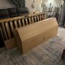 King size bed frame with large storage box. Image 8