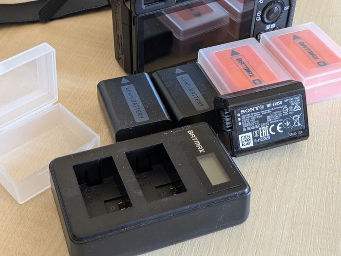 Sony A6300 camera with kit lens and some extras
