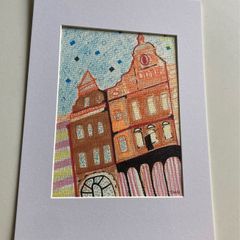 Original art Dublin Art Dawson Street painting contemporary Irish Art abstract painting