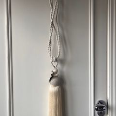 Pair of new cream curtain tiebacks