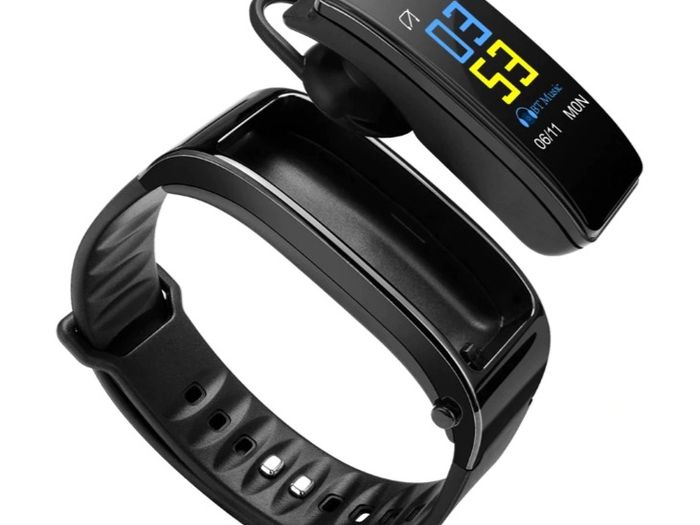 Bluetooth Color Headset Talk Smart band Bracelet heart rate monitor Sports Smart Watch Passometer Fitness Tracker Wristband