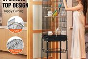 Metal Bird Cage 62 Inch with Rolling Stand