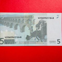 European Union  SPAIN    ( V ) 5 Euro. 2002. ( JCT ) plate Code MO16   Scarce ( Uncirculated )