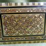 Vintage Handmade Wooden Jewelry Box Wood Trinket Storage Wood Box Mother of Pearl Inlay Image 8