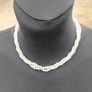 Fabolous Three Strand Certified Jade Necklace on 18k Gold Clasp Image 2