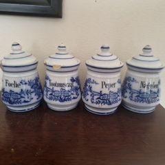 vintage spice pots