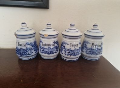 vintage spice pots