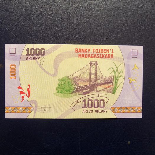 Madagascar 2017.1000 Ariary.Uncirculated Banknote.