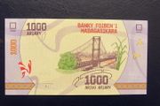 Madagascar 2017.1000 Ariary.Uncirculated Banknote.