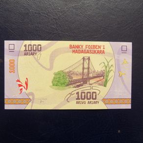 Madagascar 2017.1000 Ariary.Uncirculated Banknote.